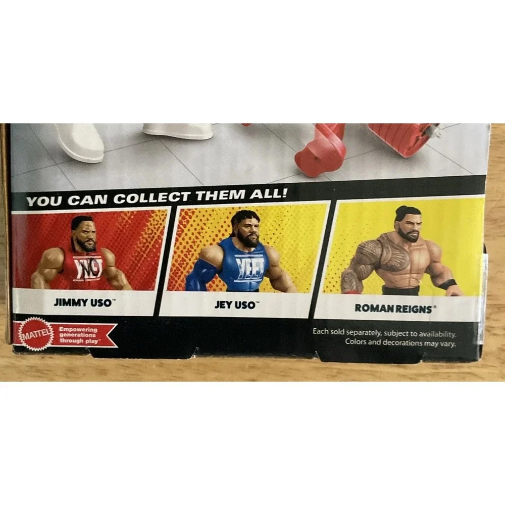 2024 Mattel WWE Knuckle Crunchers‎ Cody Rhodes, Includes Barbell & Weight Belt